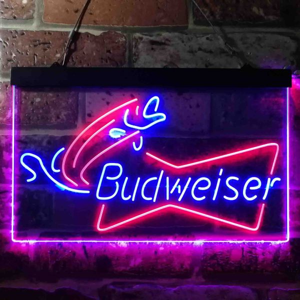 Budweiser Fish Bait Neon-Like LED Sign